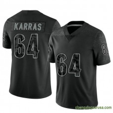 Mens Cincinnati Bengals Ted Karras Black Limited Reflective Cb207 Jersey B667